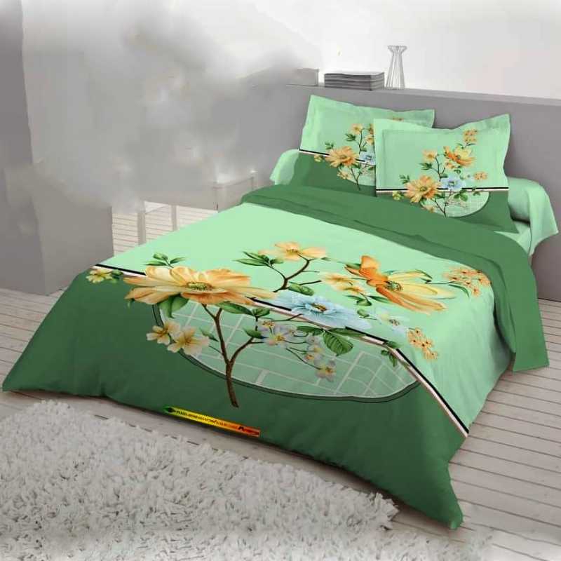 Luxury,panel,bed,sheet.,Double,Size,100%,Cotton,Bed,Sheet,Set,with,two,pillow,Cover.