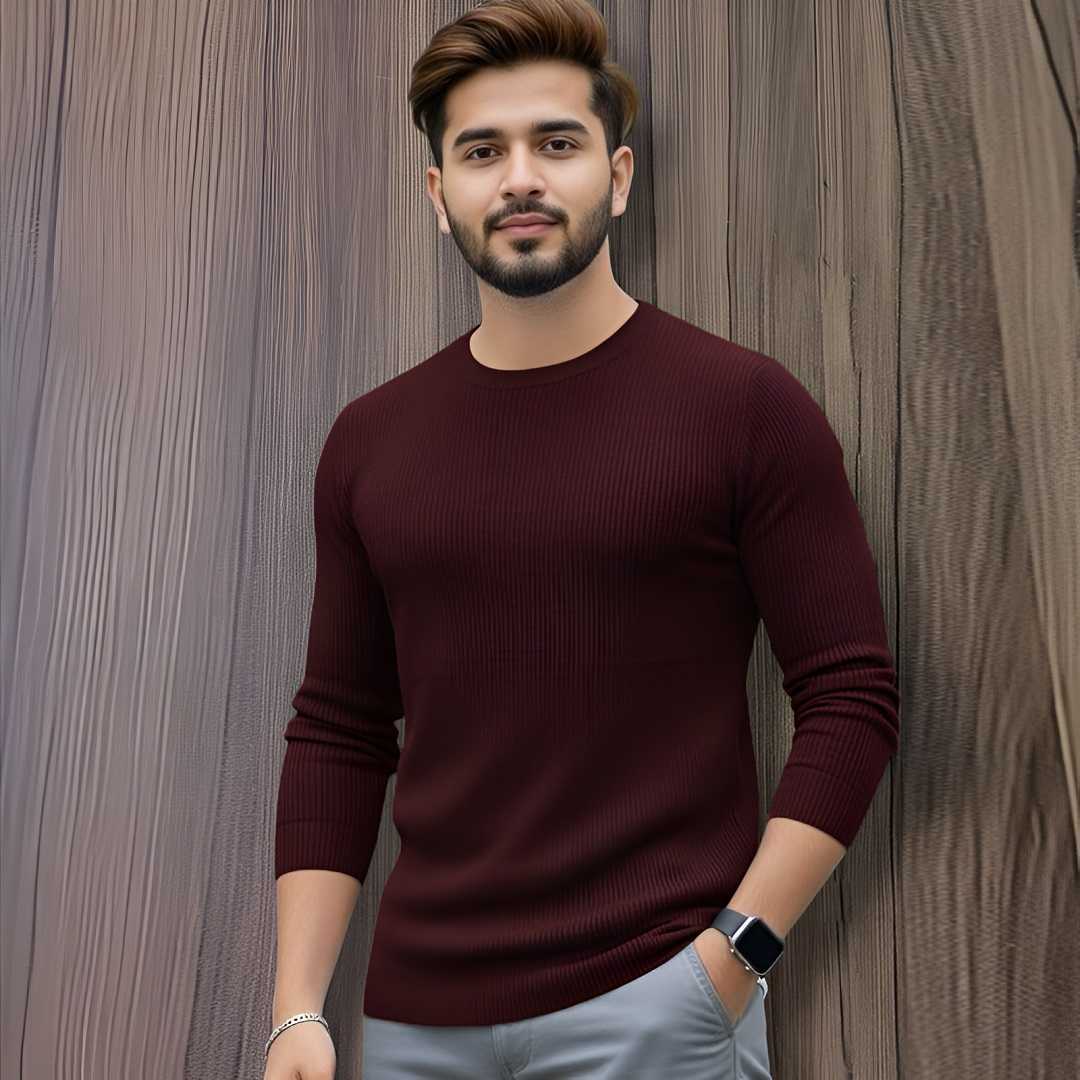 Men's,Premium,2/2,Rib,Full,Sleeve,T-shirt