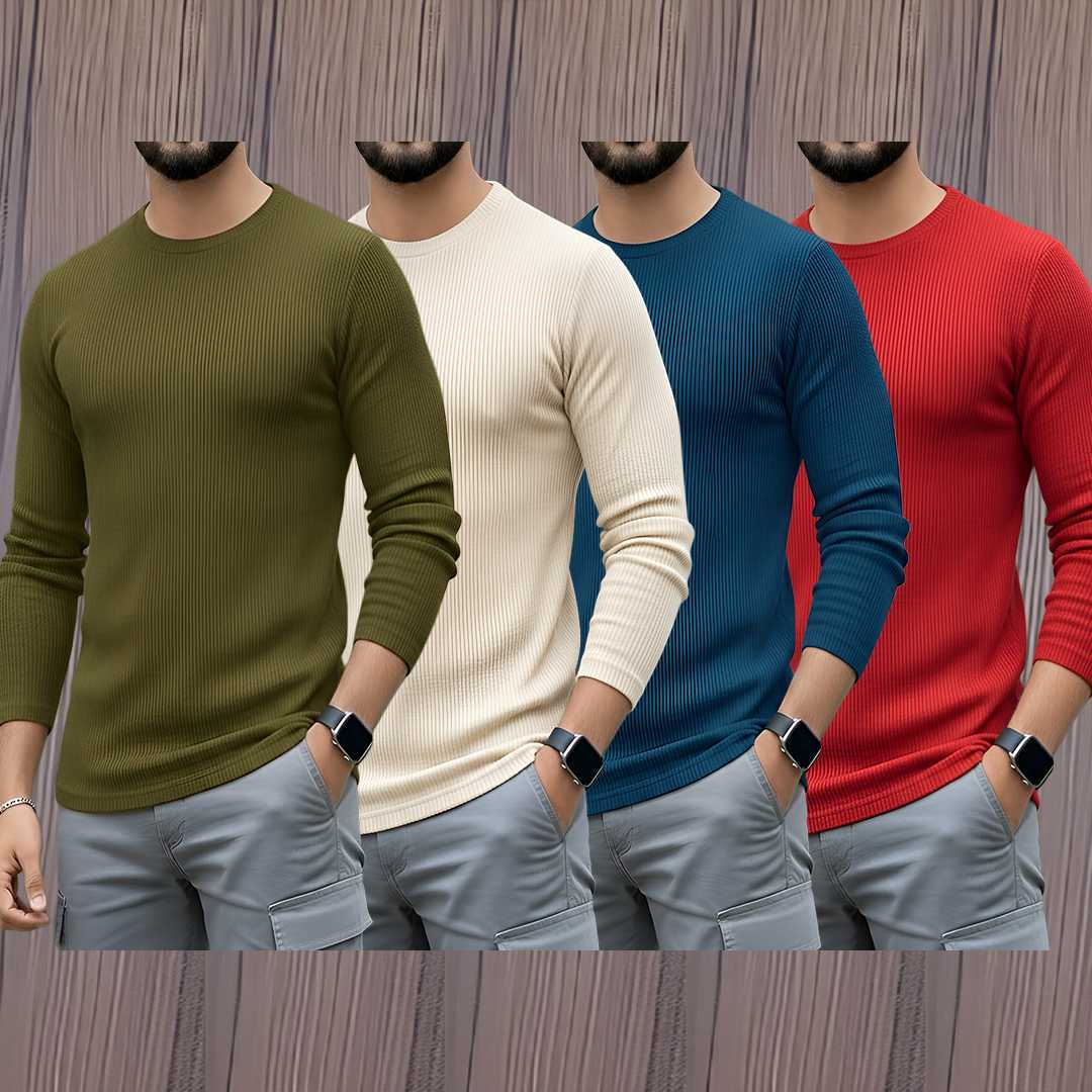 Men's,Premium,2/2,Rib,Full,Sleeve,T-shirt